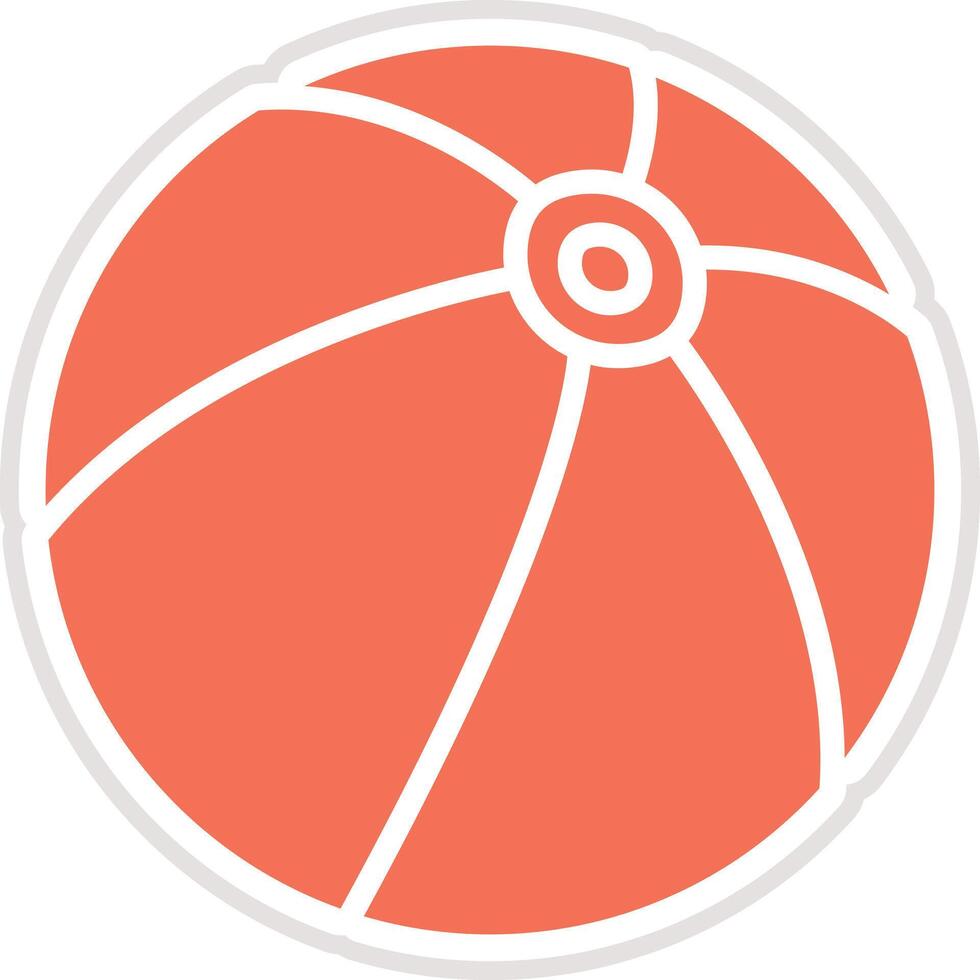 Beach ball Icon Design Illustration vector