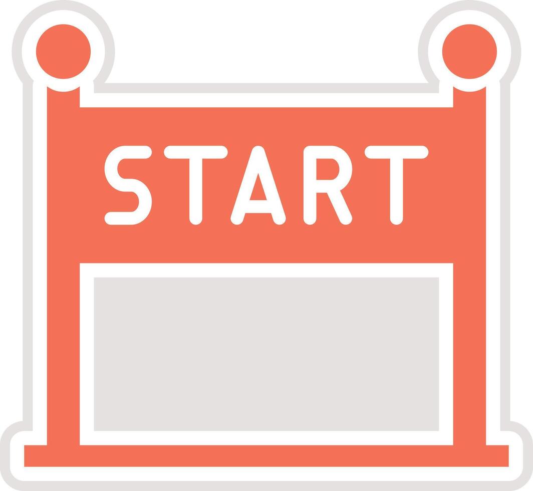 Start Icon Design Illustration vector