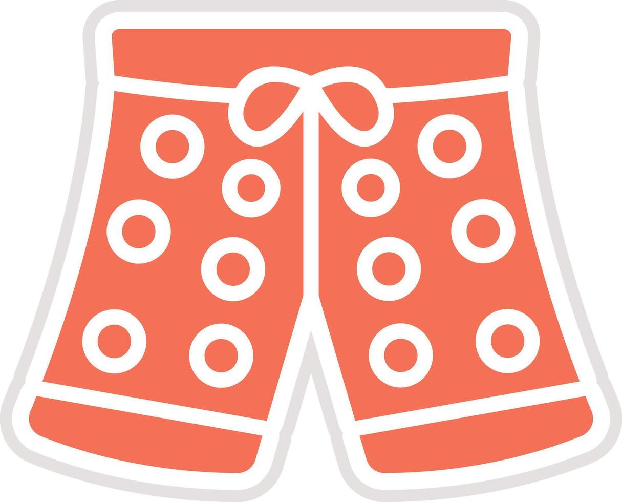 Swim shorts Icon Design Illustration vector