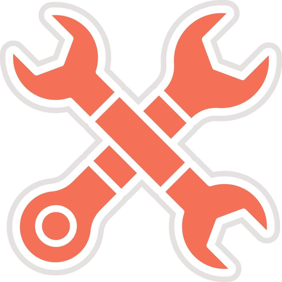 Wrench Icon Design Illustration vector