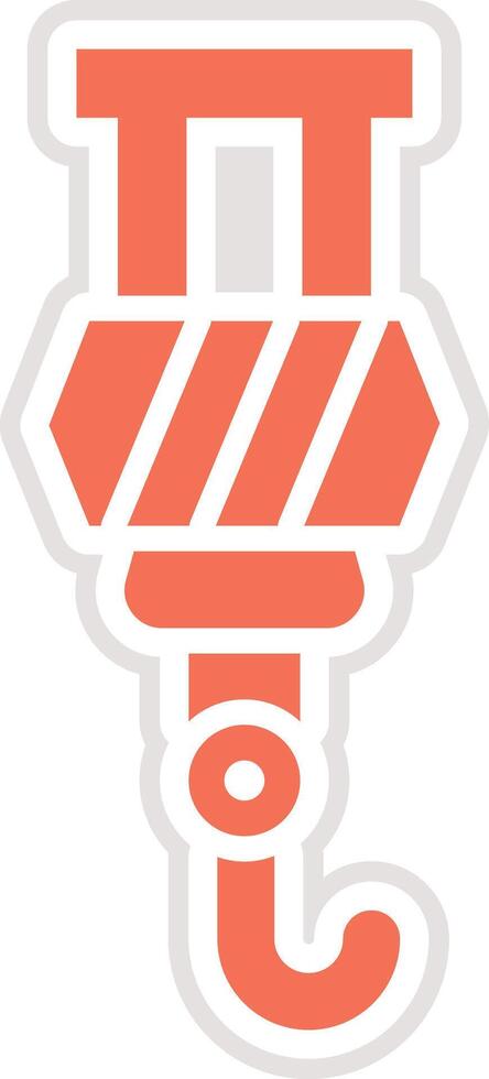 Crane hook Icon Design Illustration vector