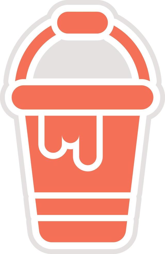 Paint bucket Icon Design Illustration vector