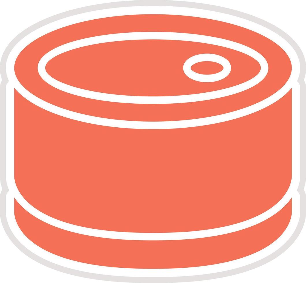 Canned food Icon Design Illustration vector