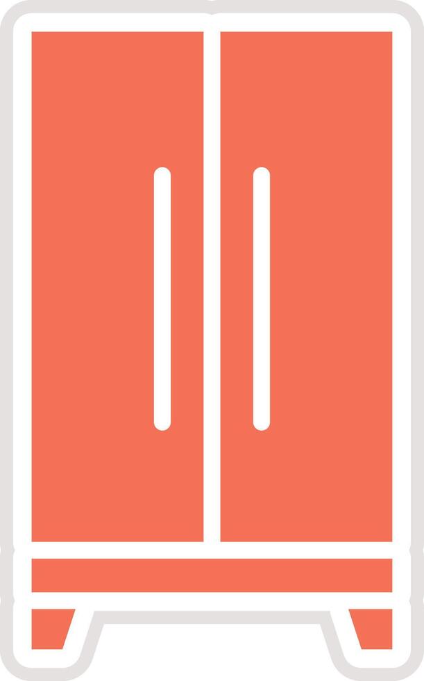 Fridge Icon Design Illustration vector