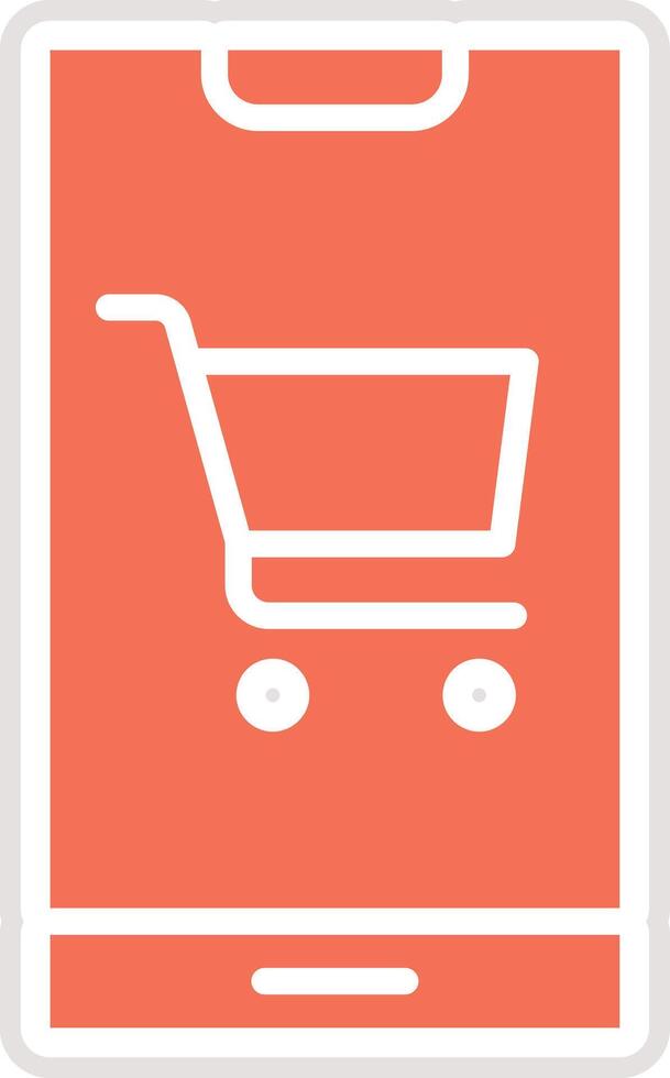 Online shopping Icon Design Illustration vector