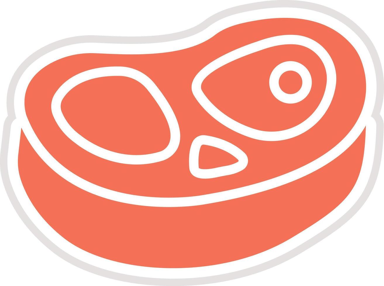 Meat Icon Design Illustration vector
