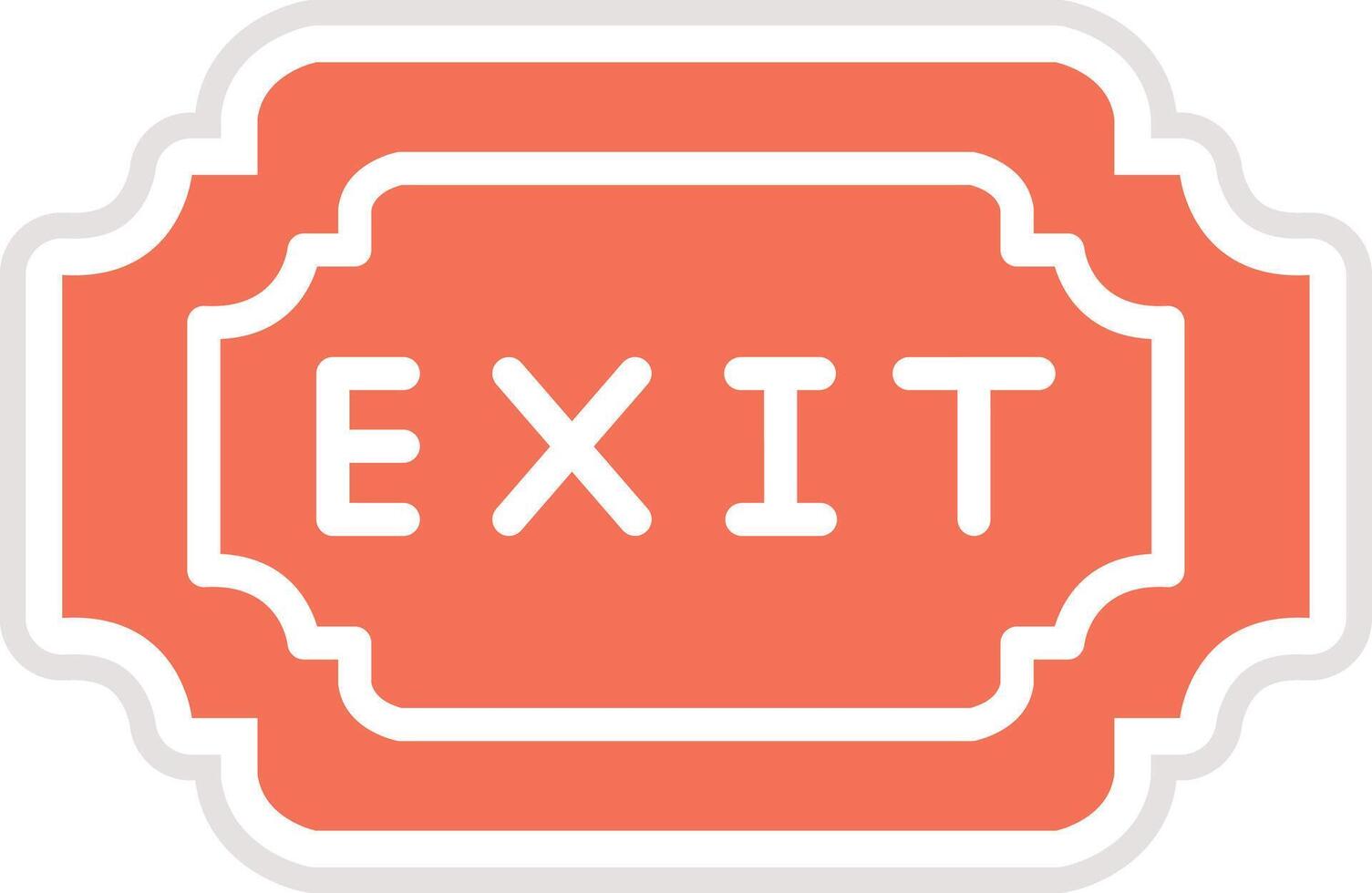 Exit Icon Design Illustration vector