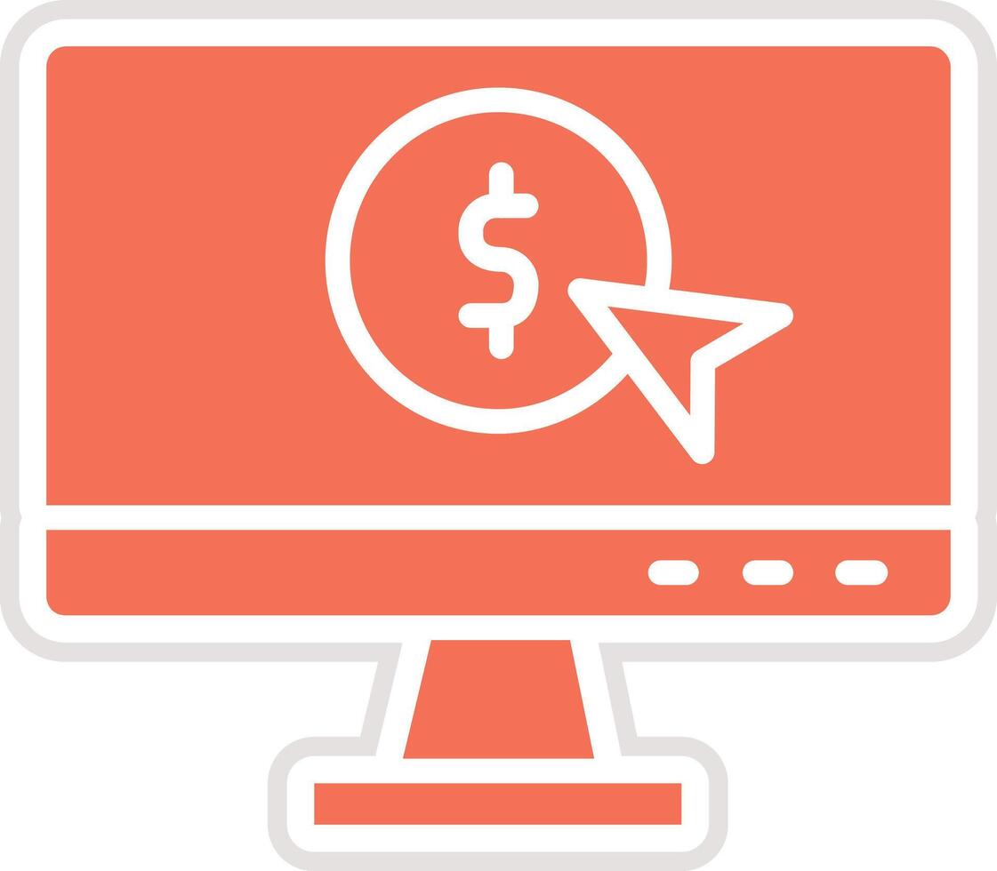 Pay per click Icon Design Illustration vector