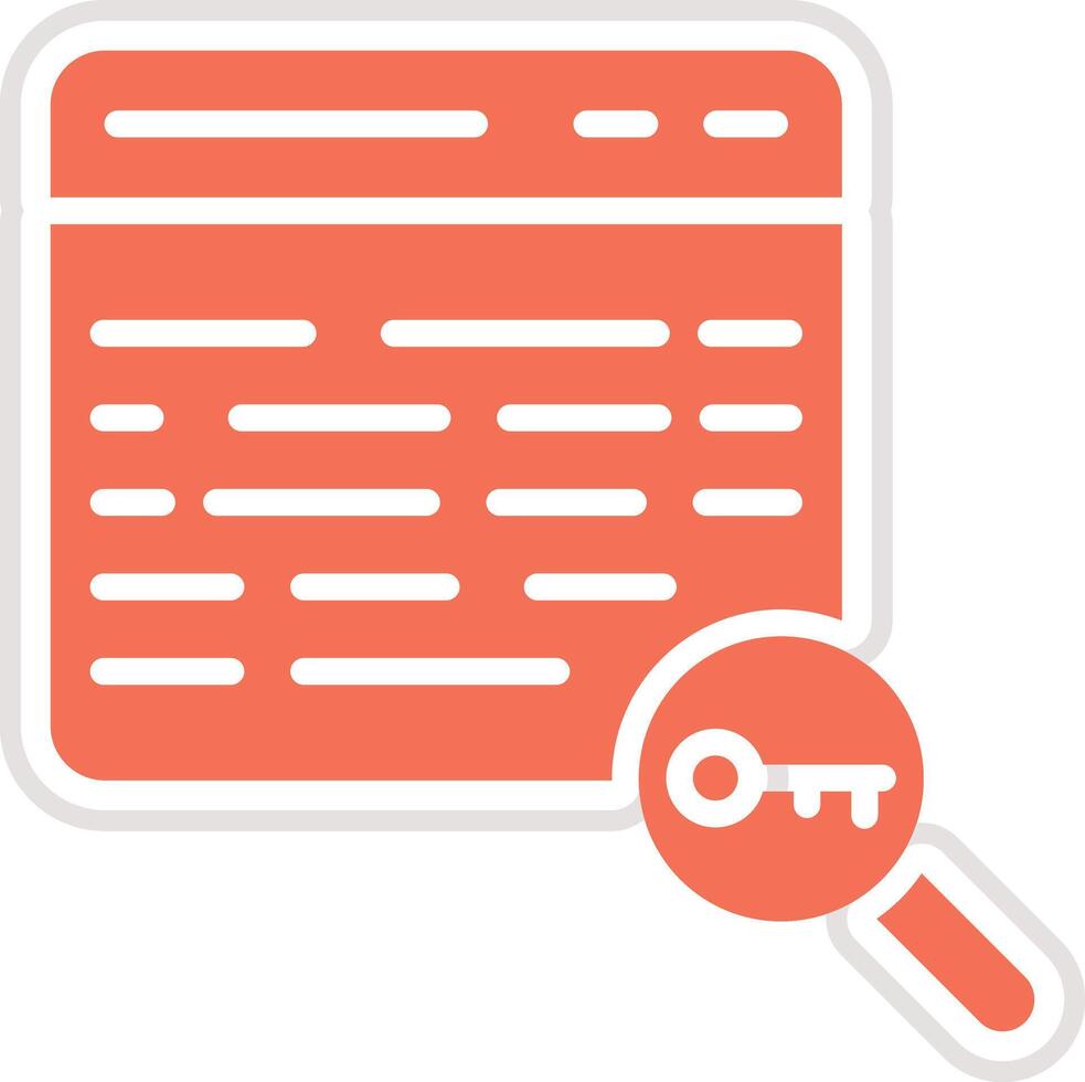 Keyword Icon Design Illustration vector