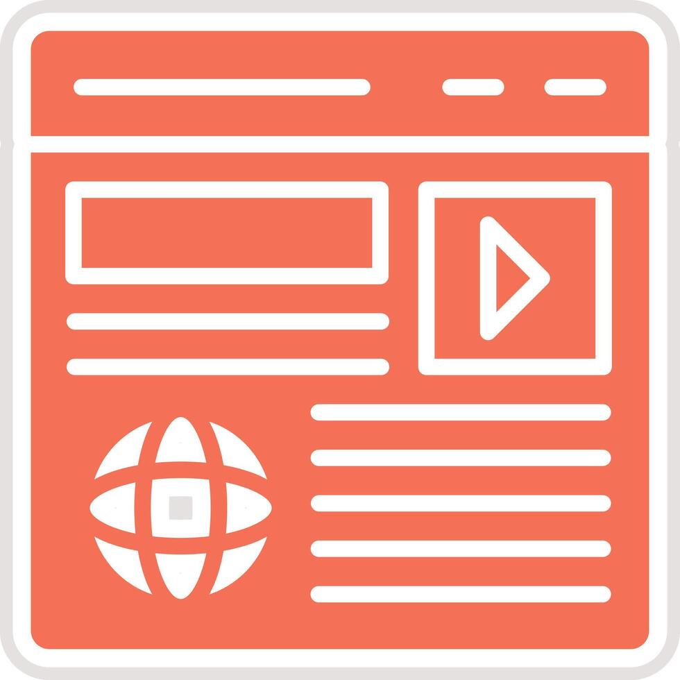 Content marketing Icon Design Illustration vector