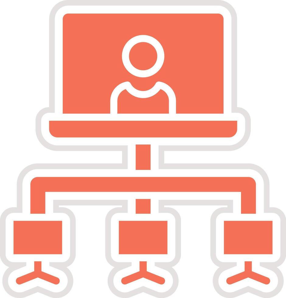 Client server Icon Design Illustration vector