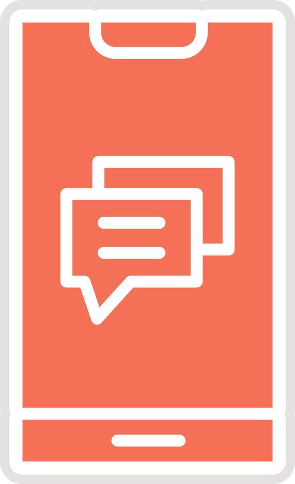 Mobile message Icon Design Illustration vector