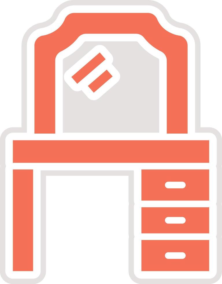 Dressing table Icon Design Illustration vector