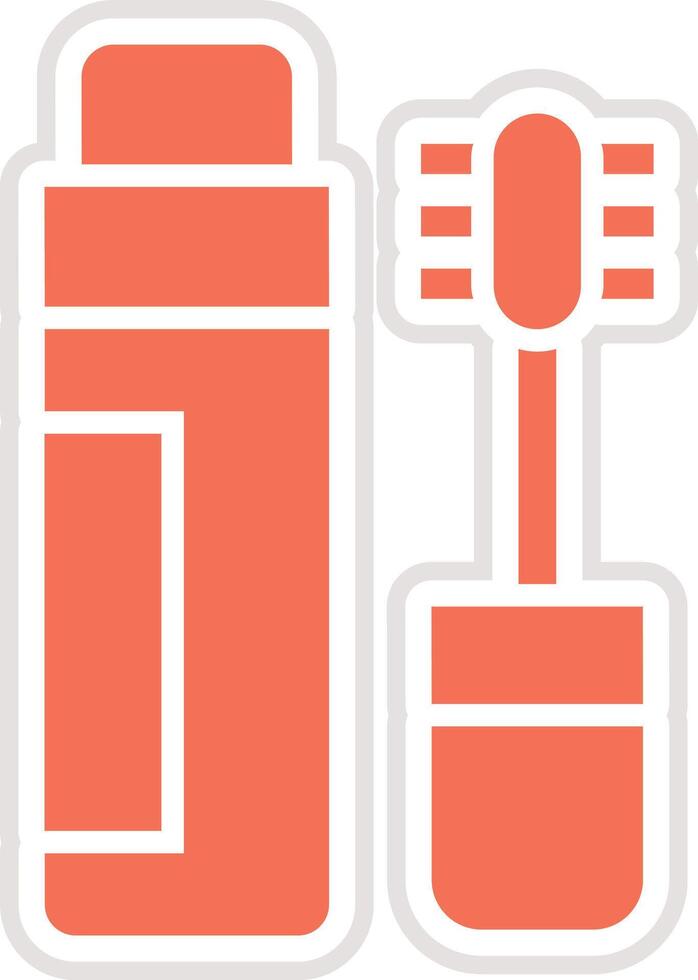 Mascara Icon Design Illustration vector