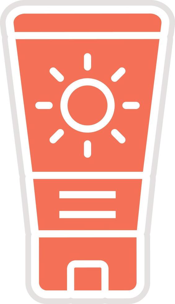 Sunscreen Icon Design Illustration vector