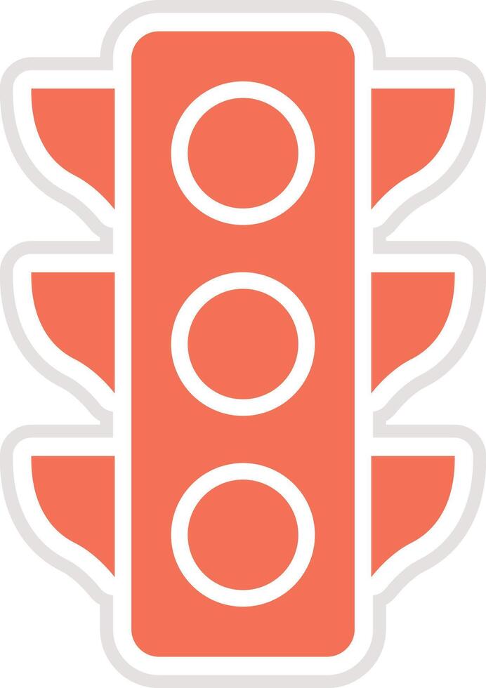 Traffic light Icon Design Illustration vector