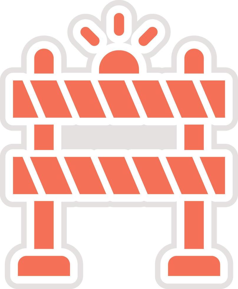 Barrier Icon Design Illustration vector