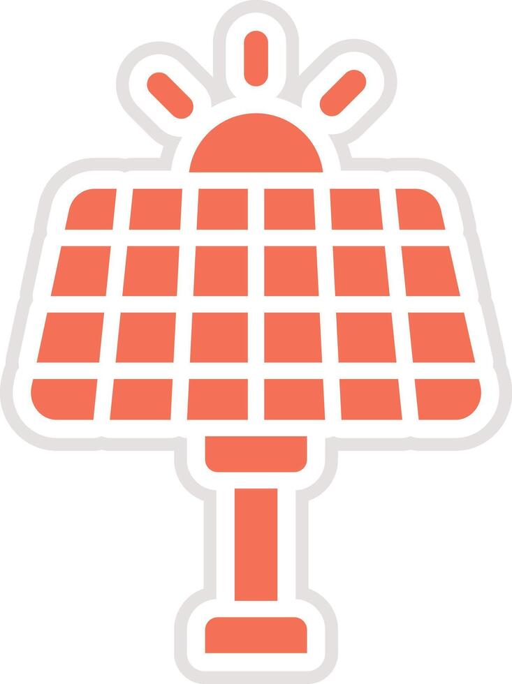 Solar panel Icon Design Illustration vector