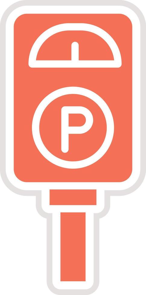 Parking meter Icon Design Illustration vector