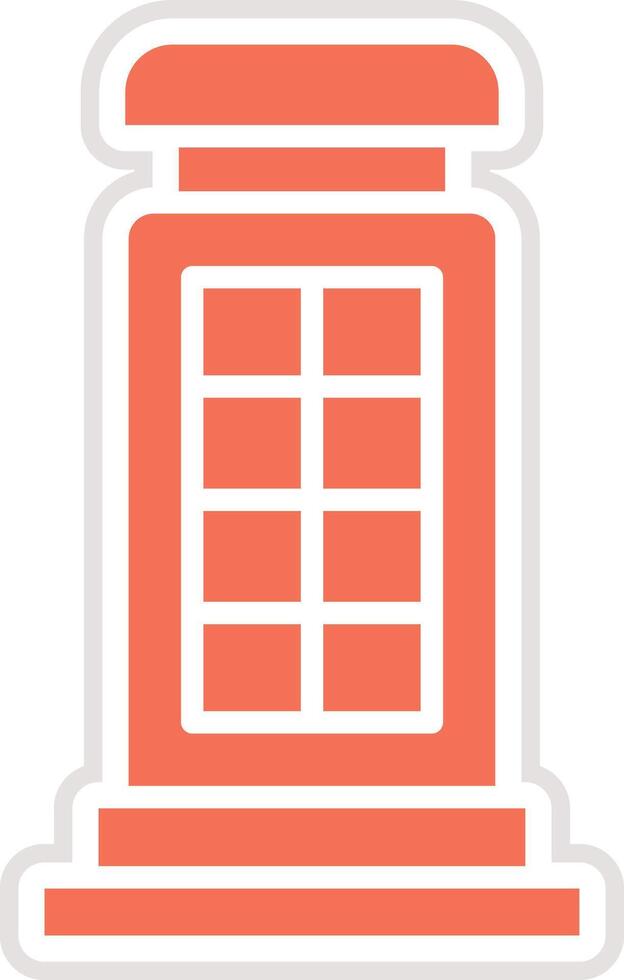 Phone booth Icon Design Illustration vector