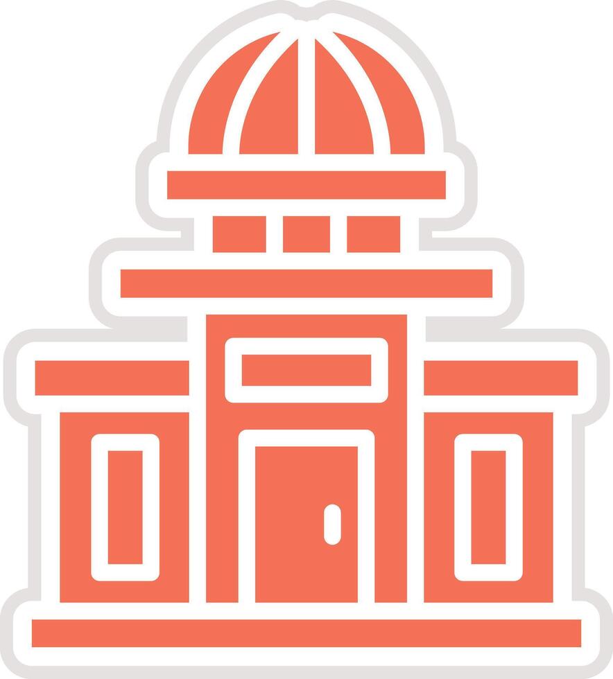 Government building Icon Design Illustration vector