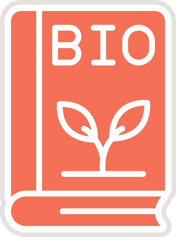 Bio book Icon Design Illustration vector