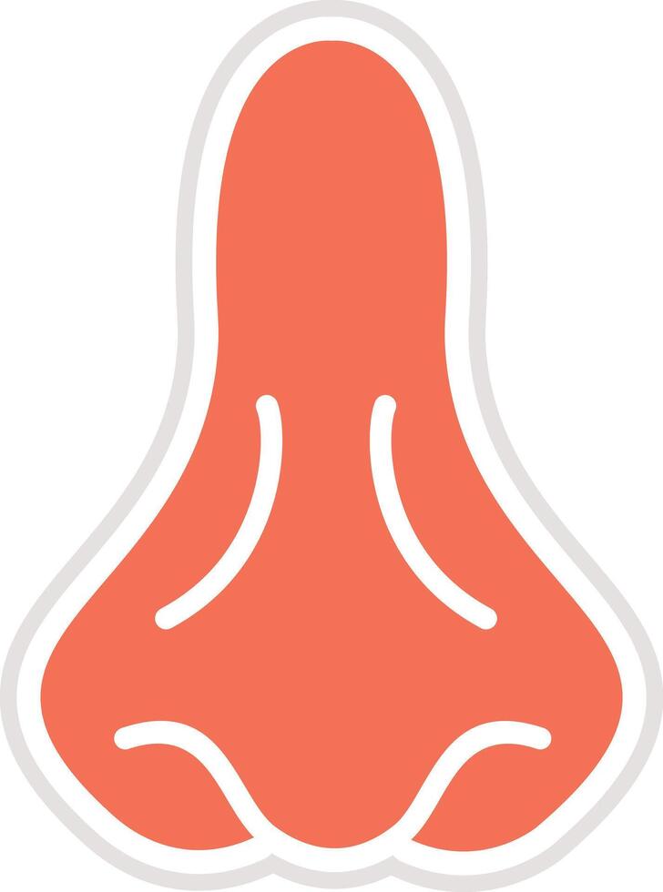 Nose Icon Design Illustration vector