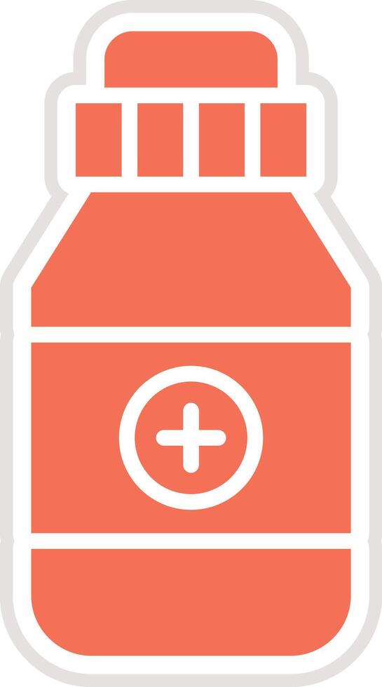 Medicine jar Icon Design Illustration vector