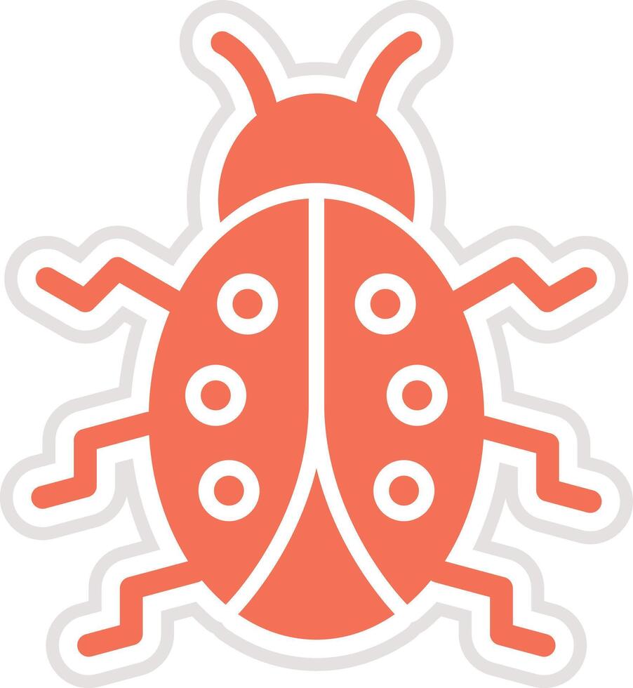 Lady bug Icon Design Illustration vector