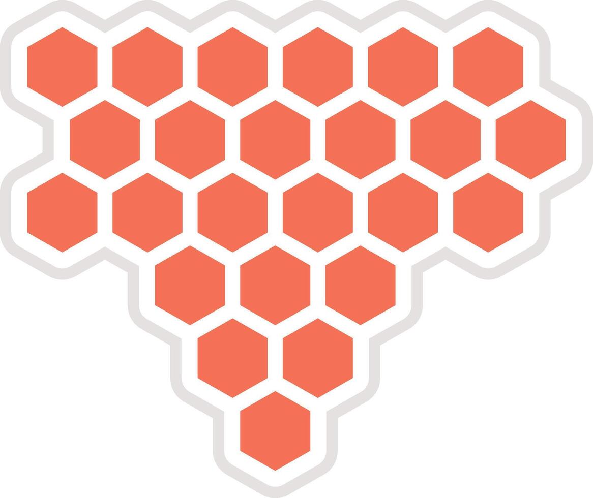Honey comb Icon Design Illustration vector