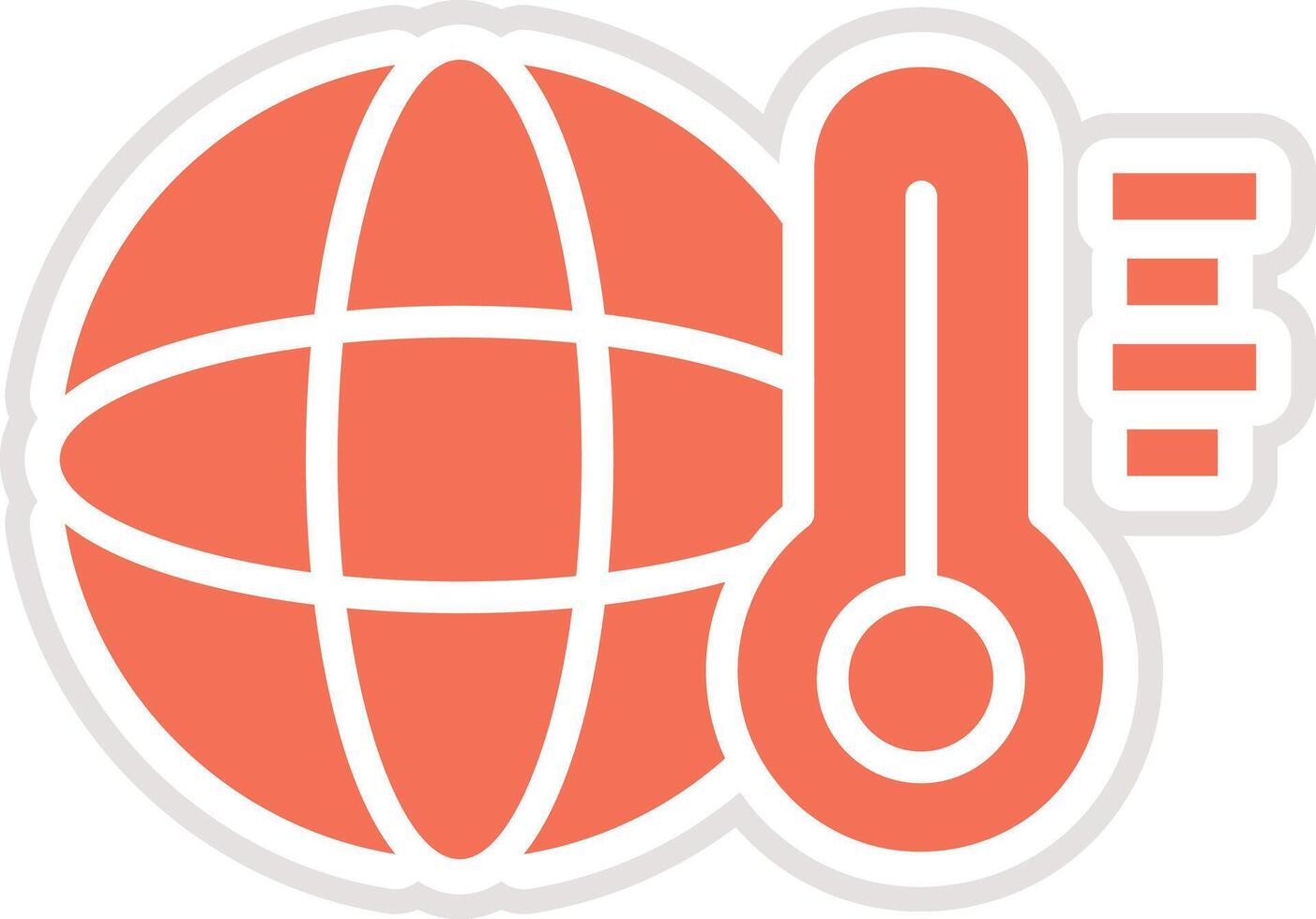 Global temperature Icon Design Illustration vector