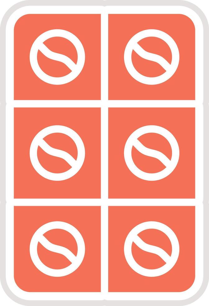 Blister Icon Design Illustration vector