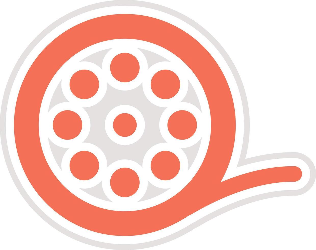 Film reel Icon Design Illustration vector