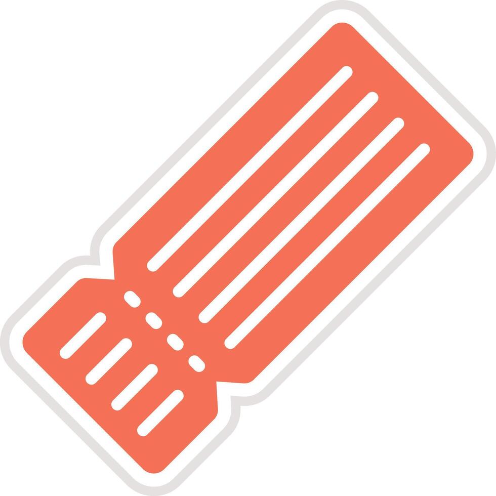 Movie ticket Icon Design Illustration vector