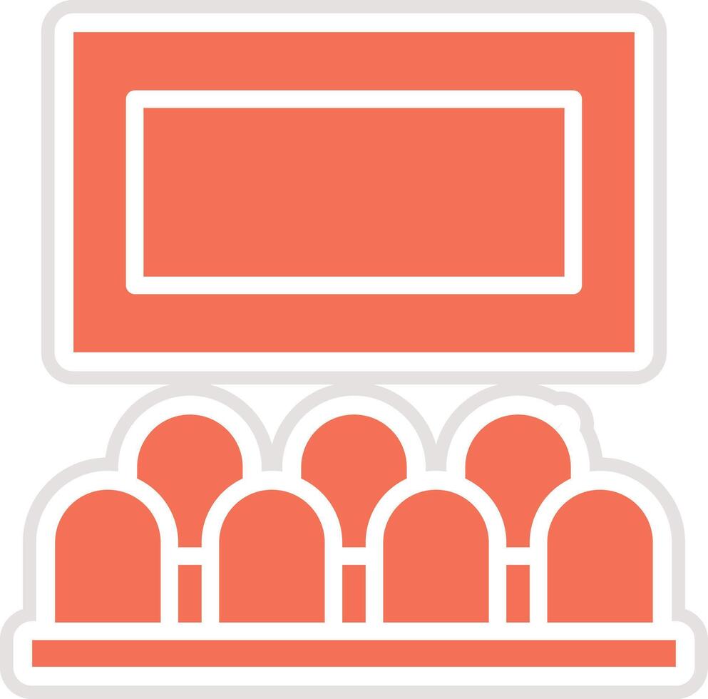 Movie theater Icon Design Illustration vector