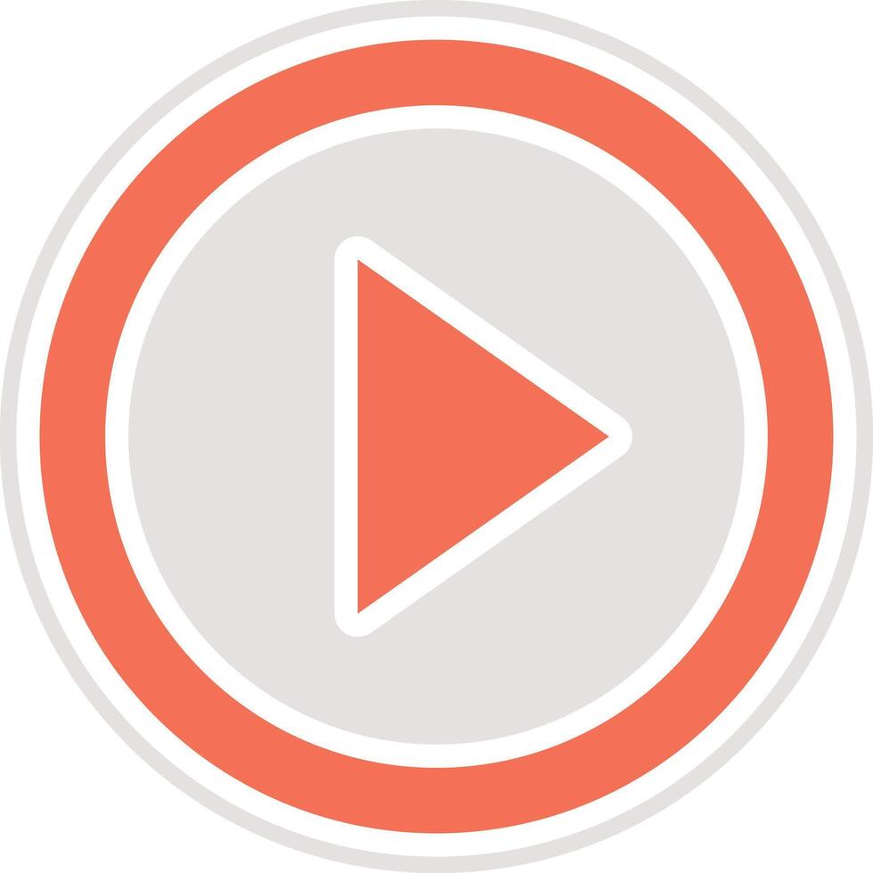 Play button Icon Design Illustration vector