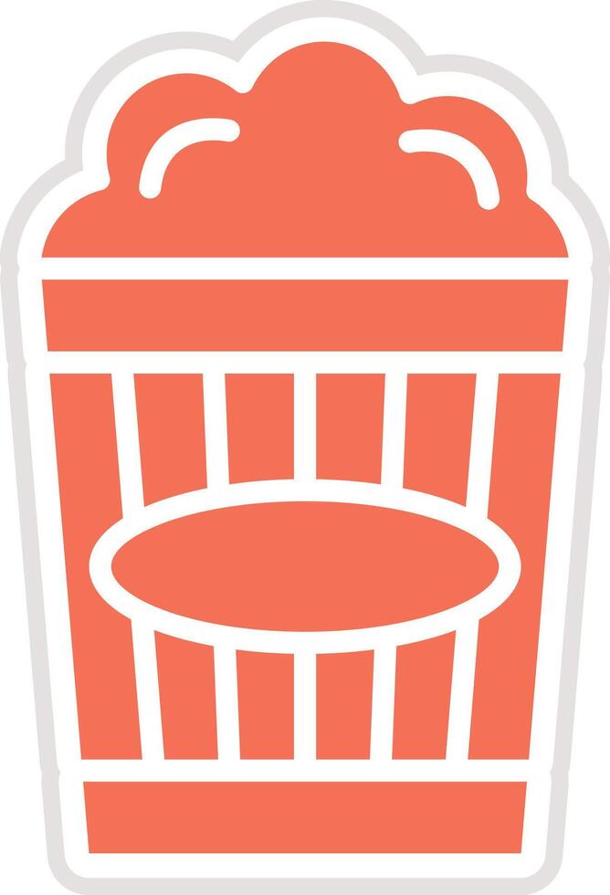 Popcorn Icon Design Illustration vector
