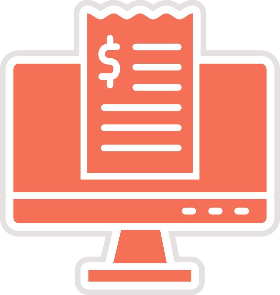 Invoice slip Icon Design Illustration vector