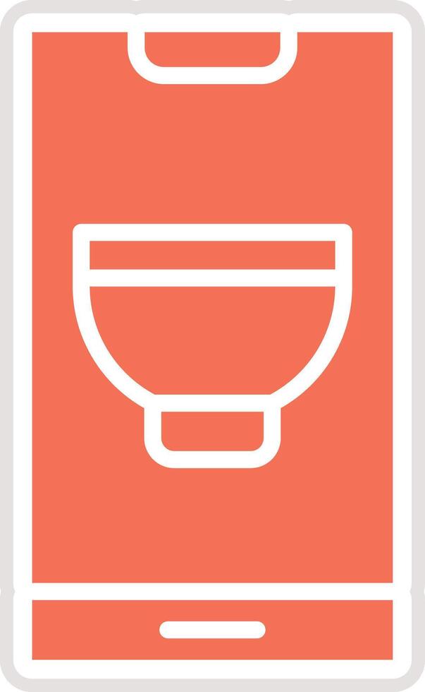 Mobile recipe Icon Design Illustration vector
