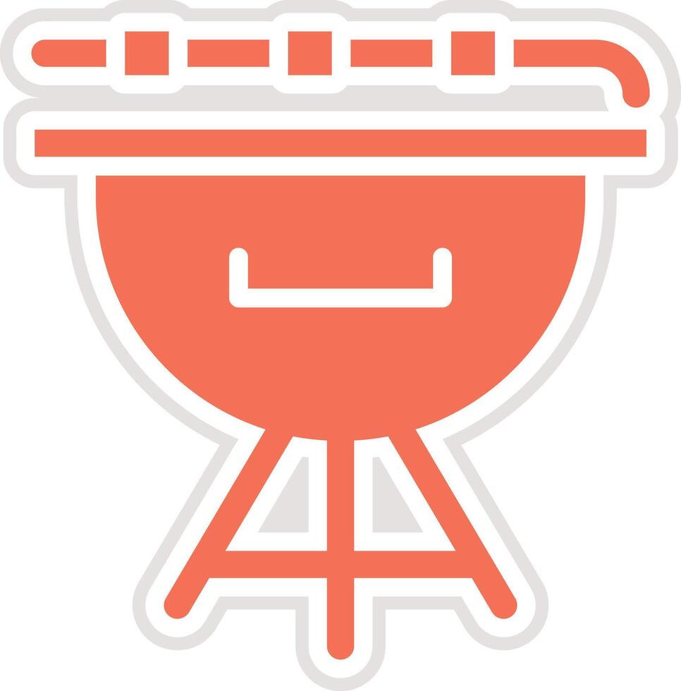 Bbq equipment Icon Design Illustration vector