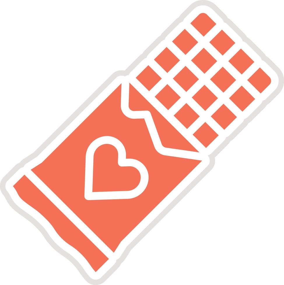 Chocolate Bar Icon Design Illustration vector