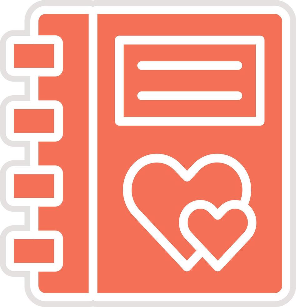 Diary Icon Design Illustration vector