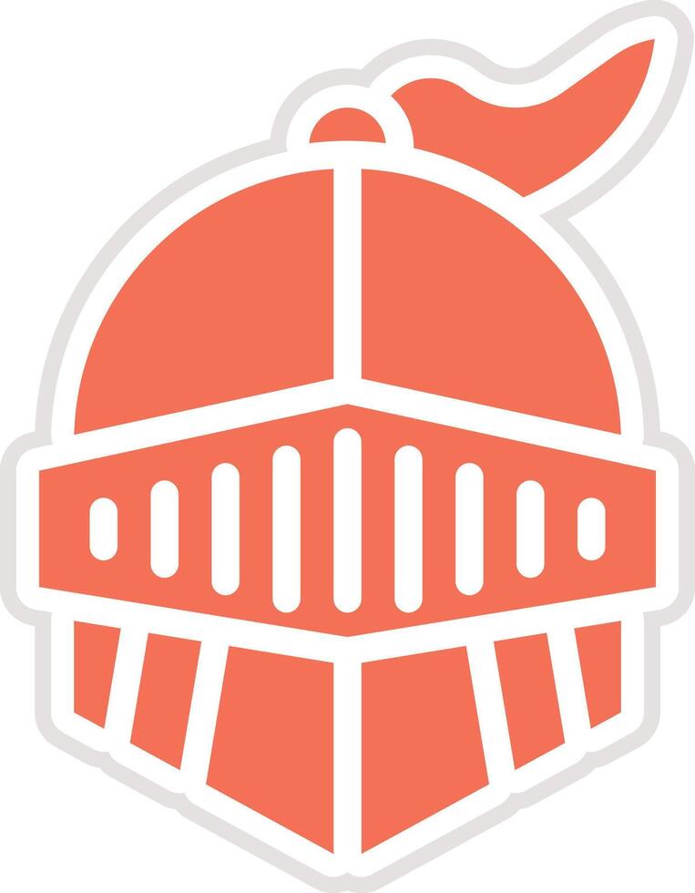 Warrior helmet Icon Design Illustration vector