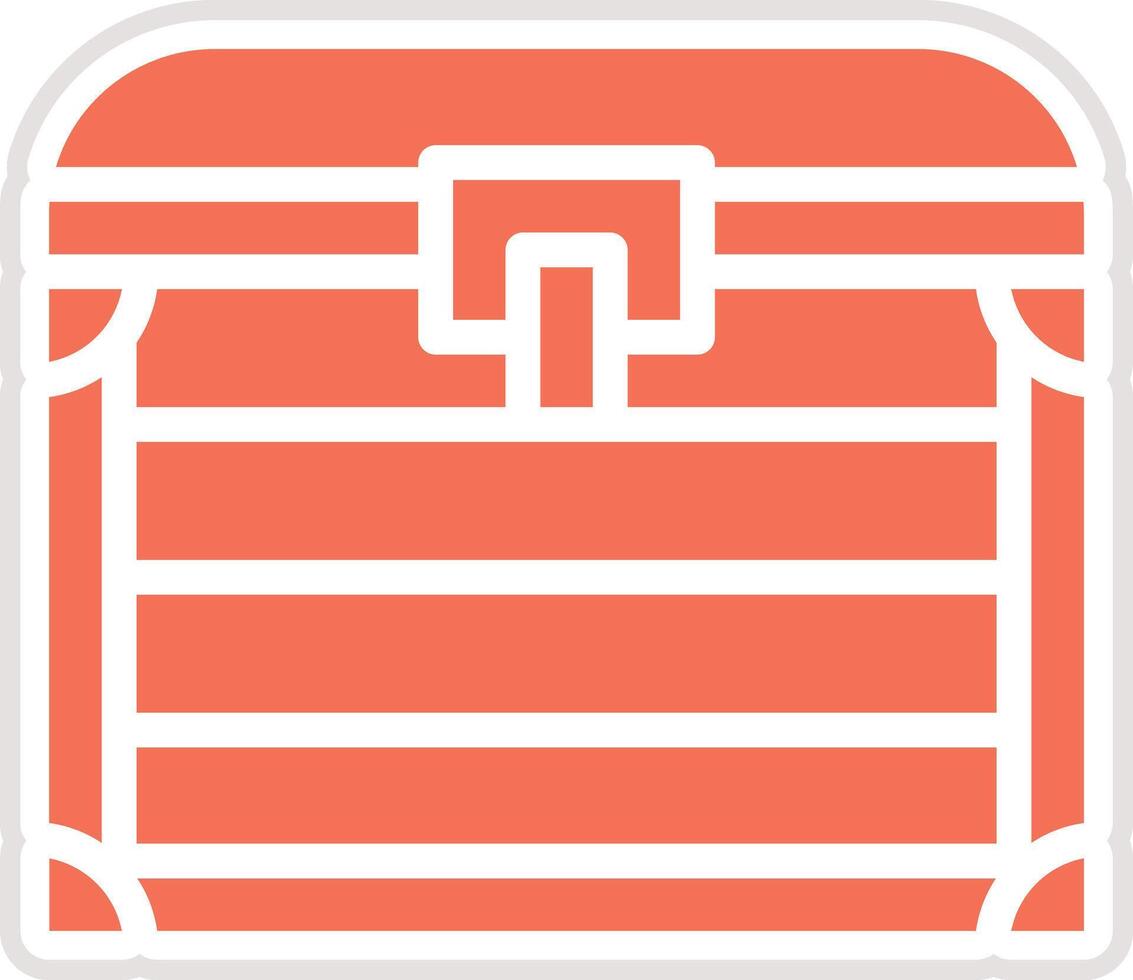 Treasure box Icon Design Illustration vector