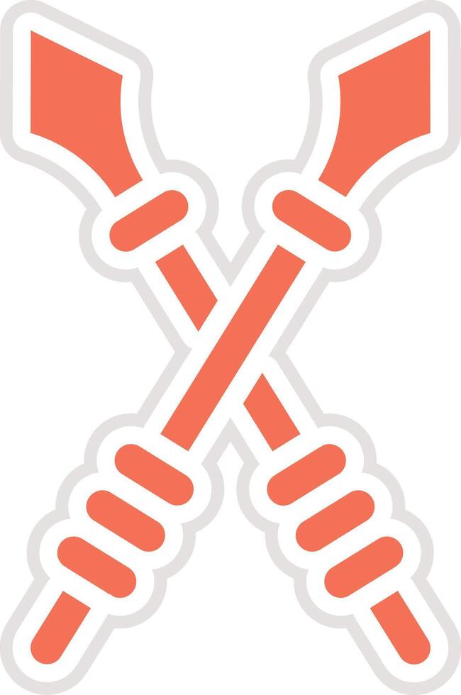 Spear Icon Design Illustration vector