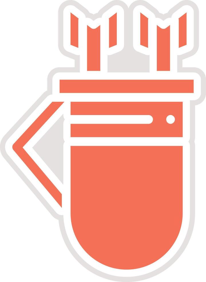 Quiver Icon Design Illustration vector