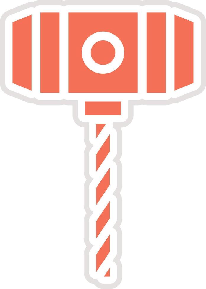 Hammer Icon Design Illustration vector