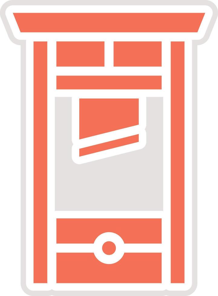 Guillotine Icon Design Illustration vector