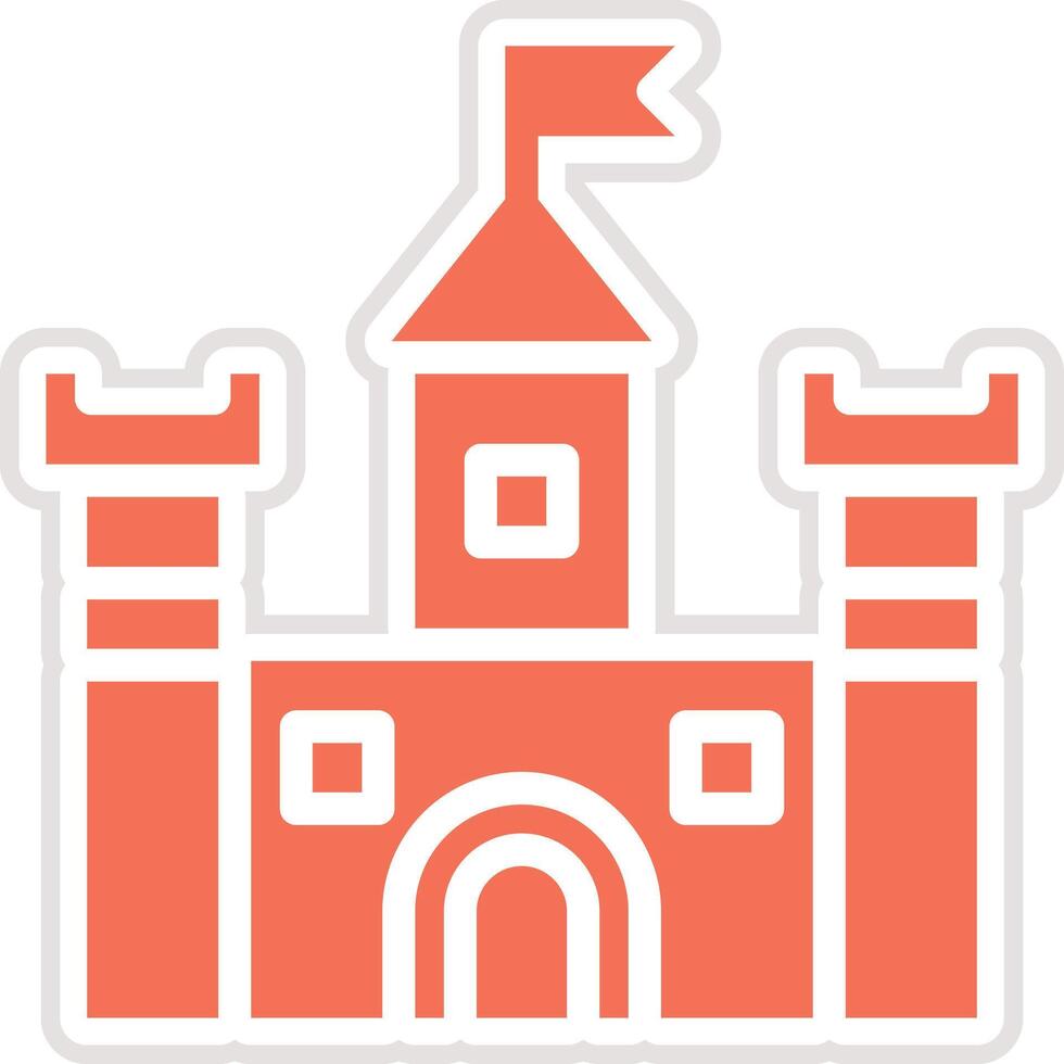 Castle Icon Design Illustration vector