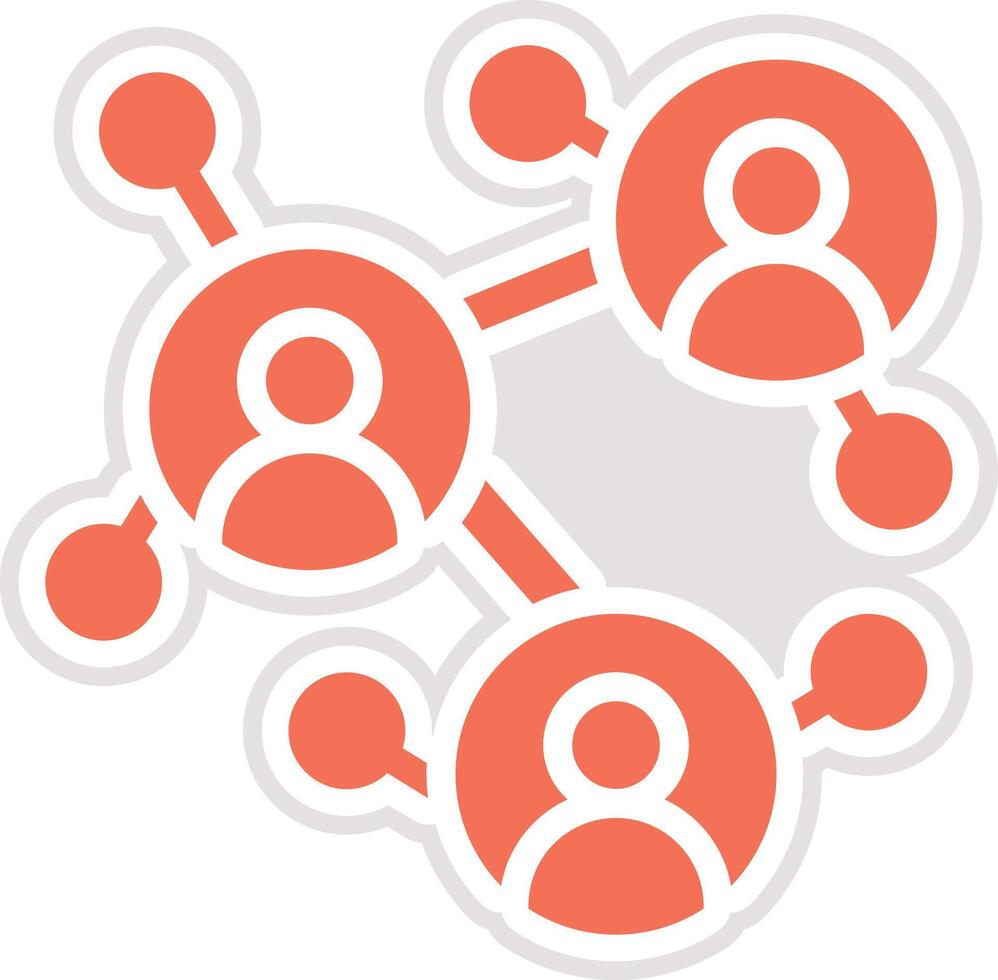 Business Network Icon Design Illustration vector